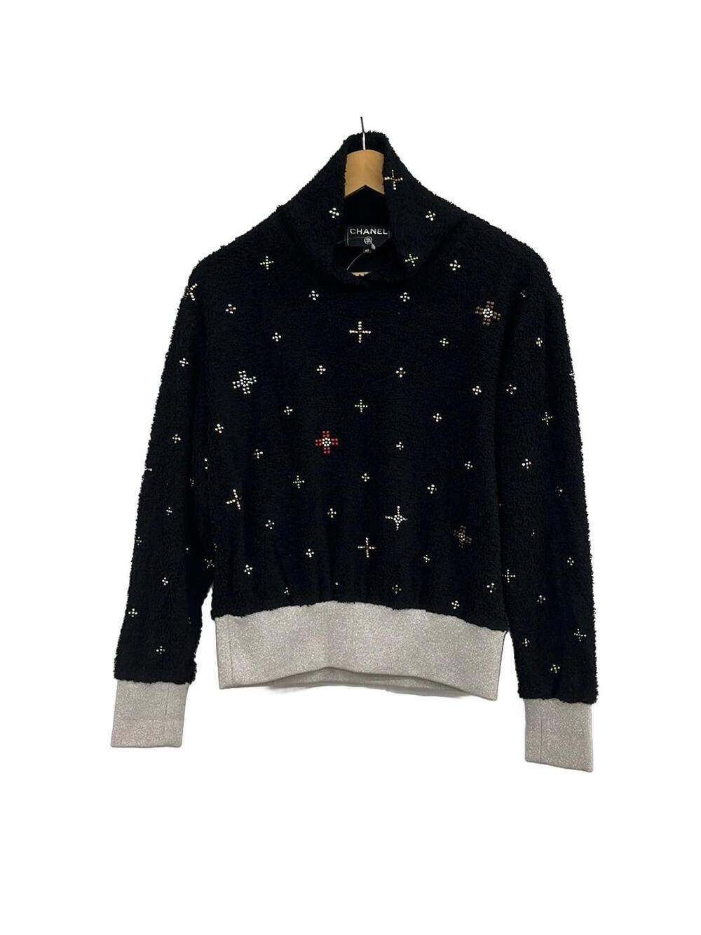 Chanel Black Silver Women's Sweatshirt #346054C66B